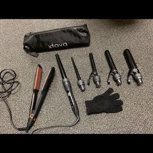 Pinmel flat iron and XTRAVA hair curler